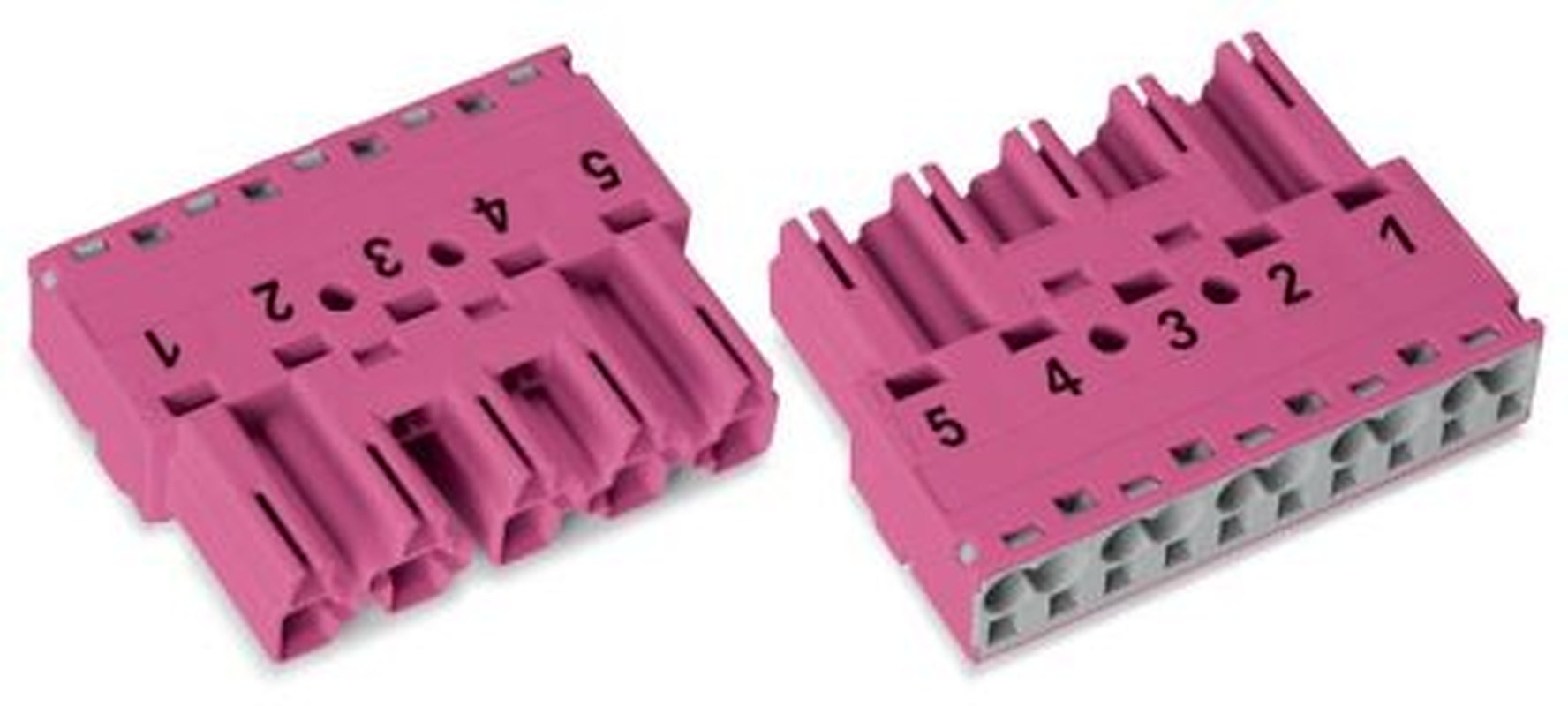 WAGO 770 Series Cable Plug Male Cage Clamp, 5-Pole, 25A, 5-Way, IP20