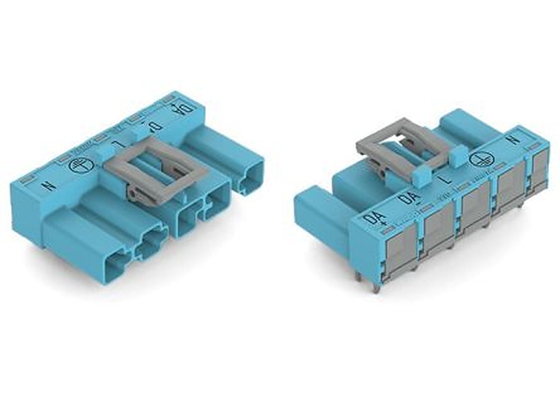 WAGO 770 Series Angled PCB PCB Header, 5 Contact(s), 10 mm Pitch, 1 Row, Shrouded