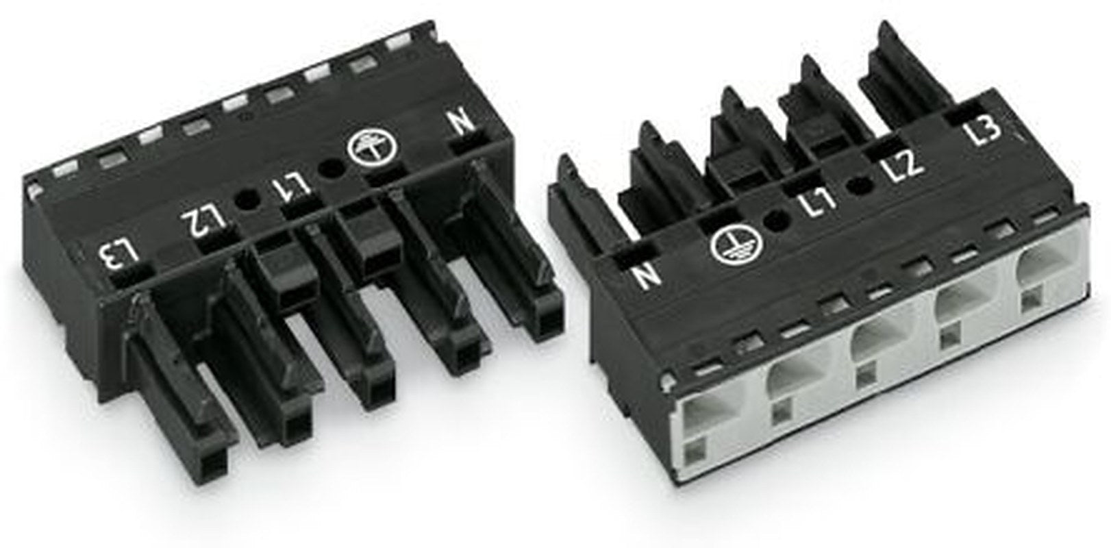 WAGO 770 Series Cable Socket Female Cage Clamp, 5-Pole, 2-Way, IP20