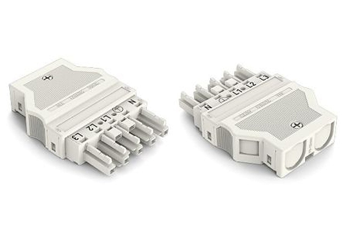 WAGO 770 Series Cable Lighting Connector Female Push-in, 5-Pole, 25A, 5-Way, IP20