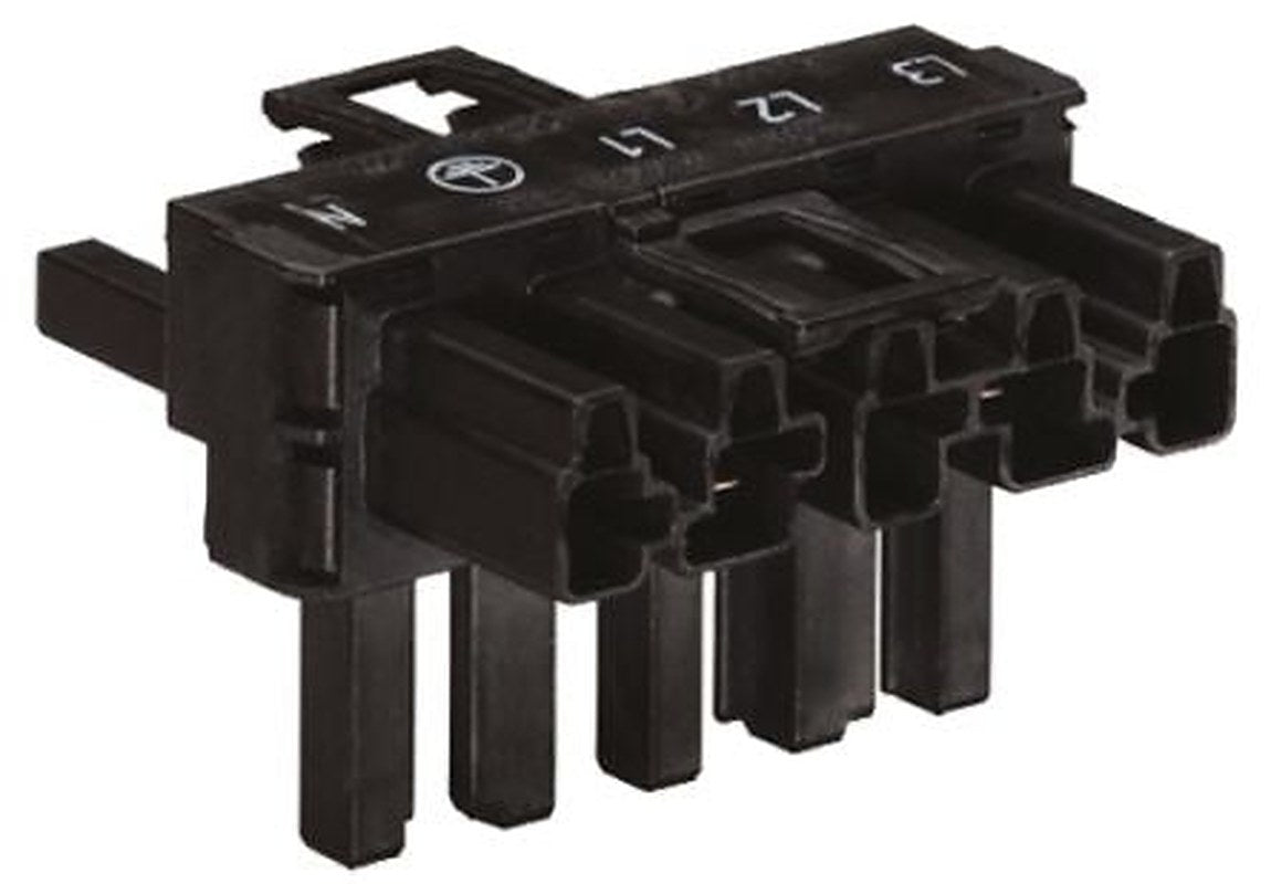 WAGO 770 Series Snap-in Distribution Block Male/Female, 5-Pole, 25A, 5-Way