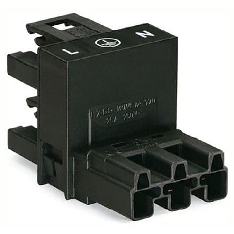 WAGO 770 Series Cable Distribution Connector Female/Male Cage Clamp, 3-Pole, 25A, 5-Way, IP20
