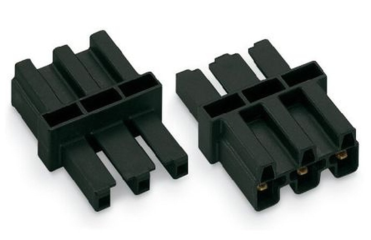 WAGO 770 Series Connector Male/Female Cage Clamp, 3-Pole, 25A, 3-Way, IP20