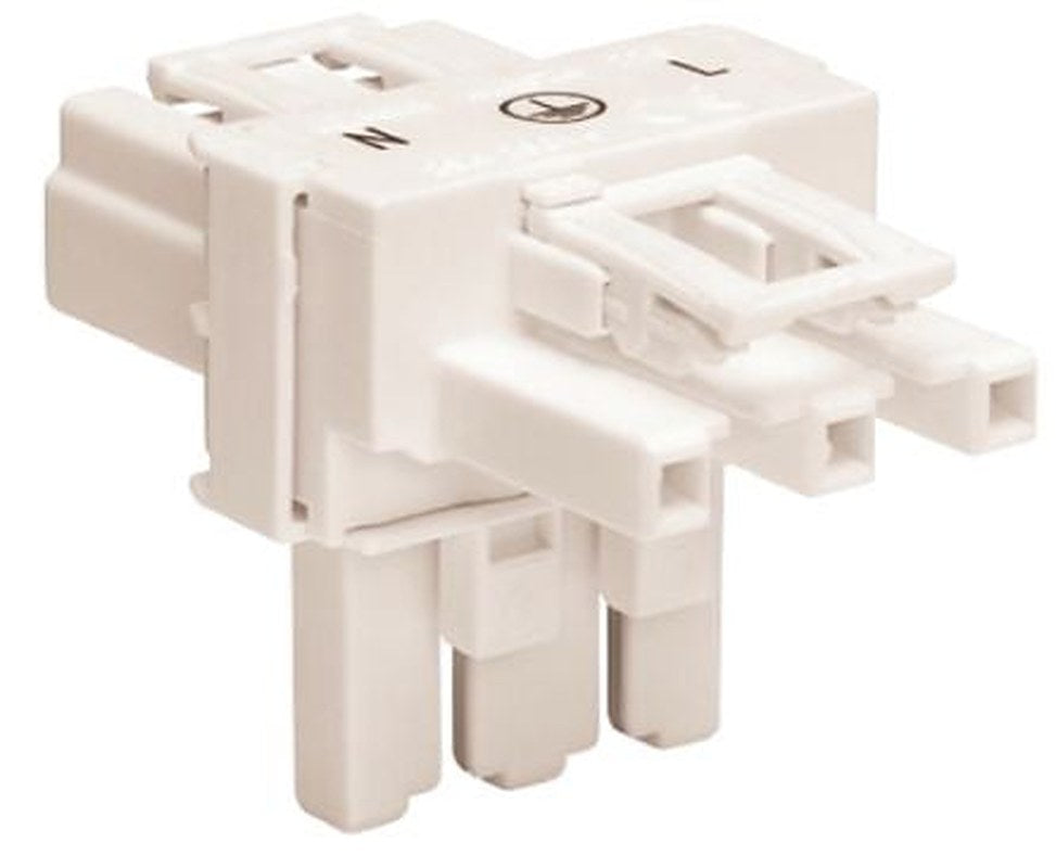 WAGO 770 Series Snap-in Distribution Block Male/Female, 3-Pole, 25A, 3-Way