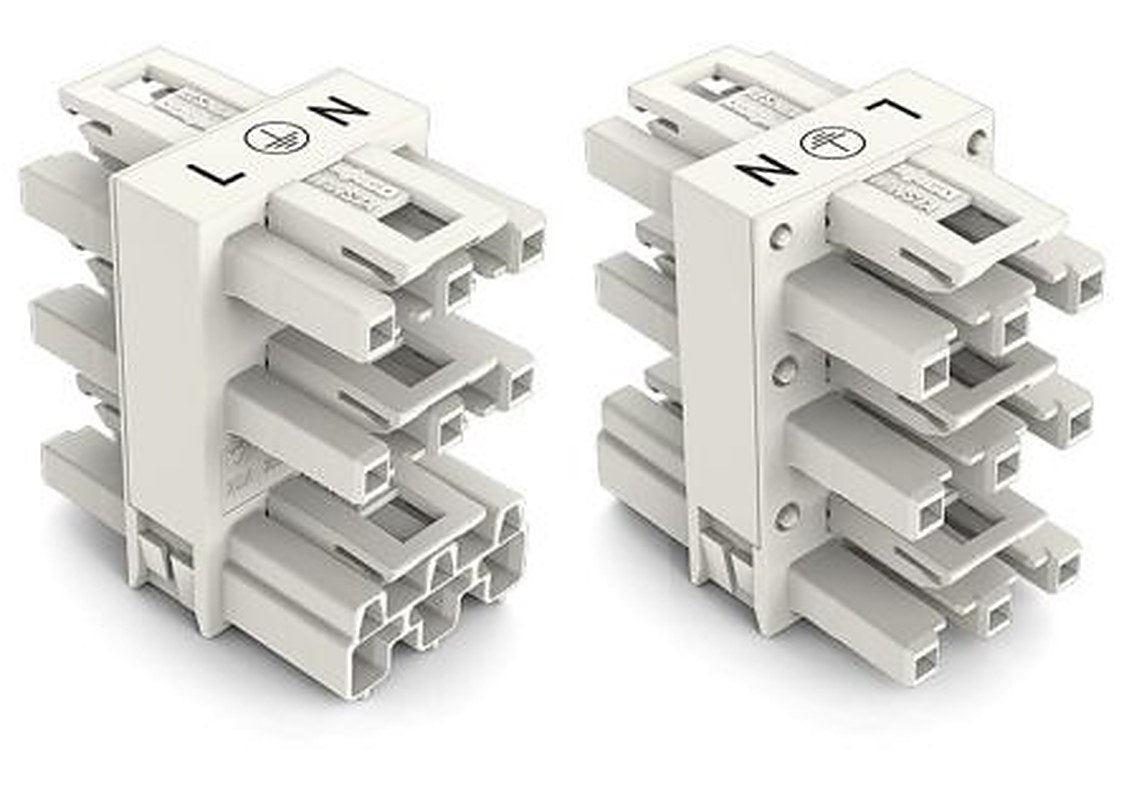 WAGO 770 Series Cable Distribution Connector Cage Clamp, 3-Pole, 5-Way, IP20