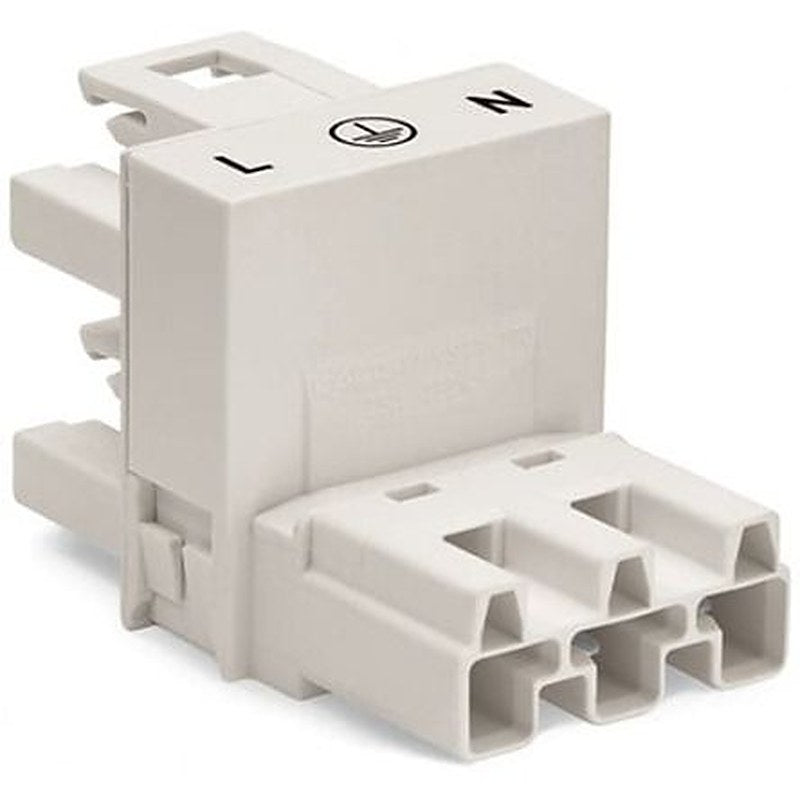 WAGO 770 Series Cable Distribution Connector Cage Clamp, 3-Pole, 25A, 5-Way, IP20