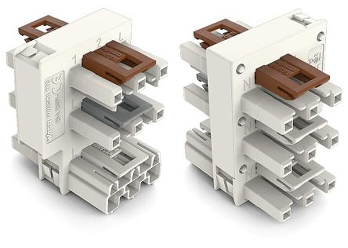 WAGO 770 Series Cable Distribution Connector Cage Clamp, 3-Pole, 25A, 3-Way, IP20