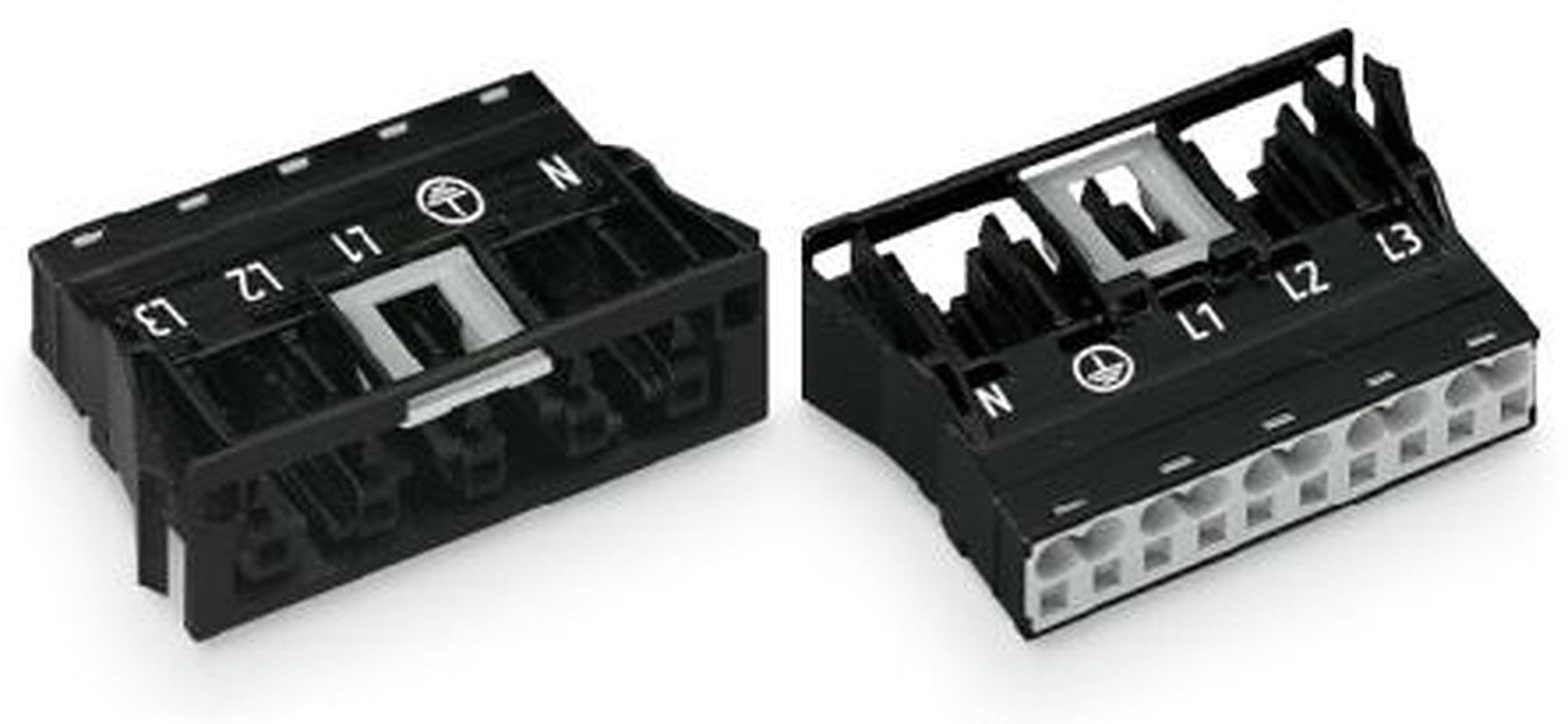 WAGO 770 Series Snap-in Socket Female Cage Clamp, 5-Pole, 25A, 5-Way, IP20