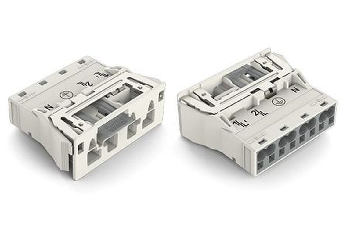 WAGO 770 Series Snap-in Plug Male Cage Clamp, 4-Pole, 3-Way, IP20