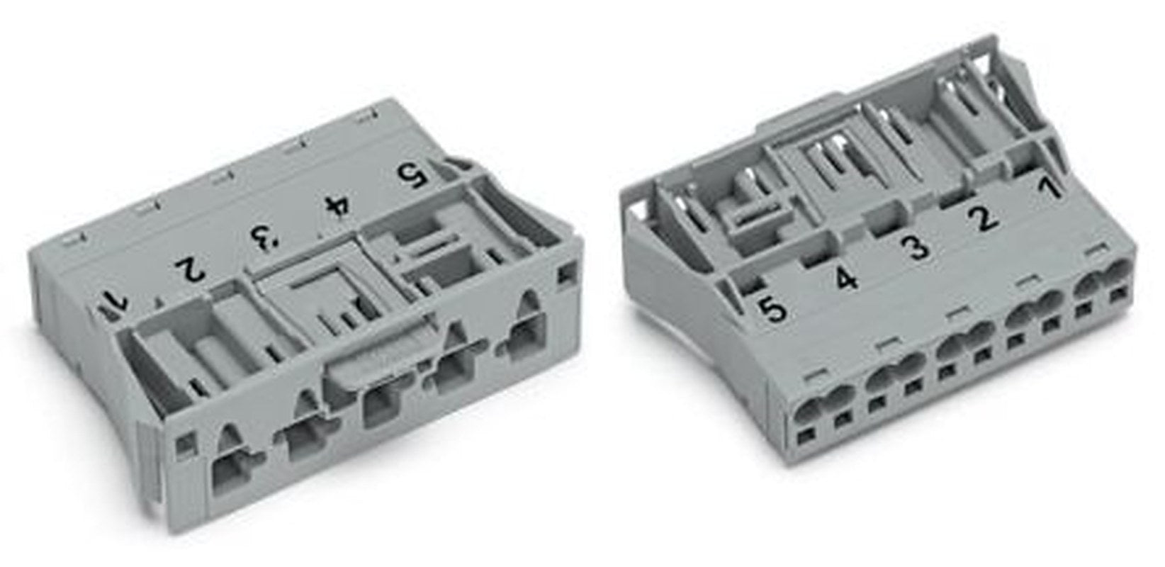 WAGO 770 Series Snap-in Plug Male Cage Clamp, 5-Pole, 25A, 5-Way, IP20