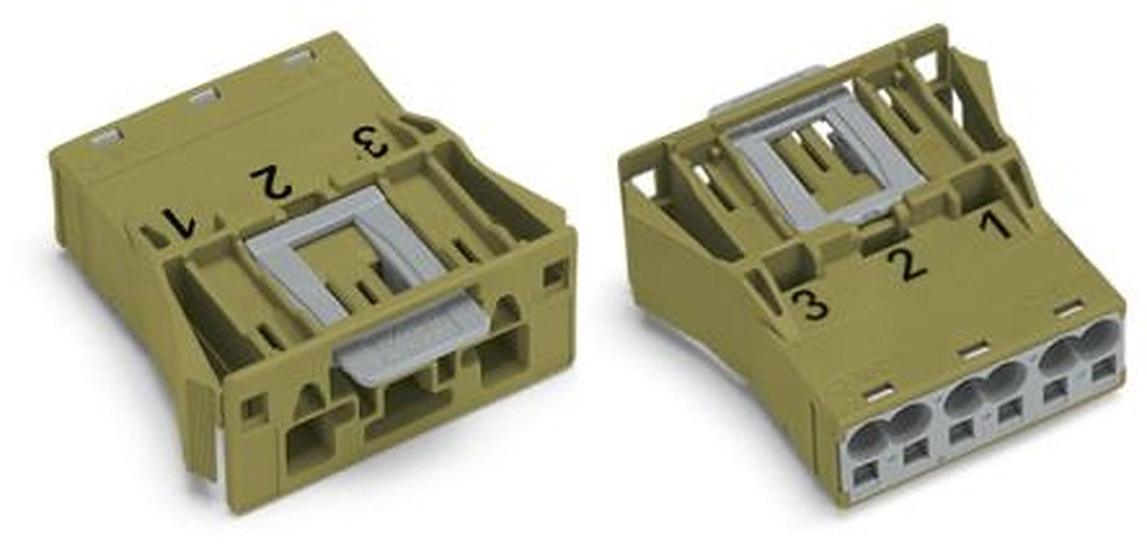 WAGO 770 Series Snap-in Plug Male Cage Clamp, 3-Pole, 25A, 3-Way, IP20
