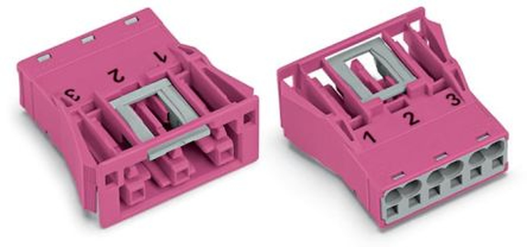WAGO 770 Series Snap-in Socket Female Cage Clamp, 3-Pole, 25A, 3-Way, IP20