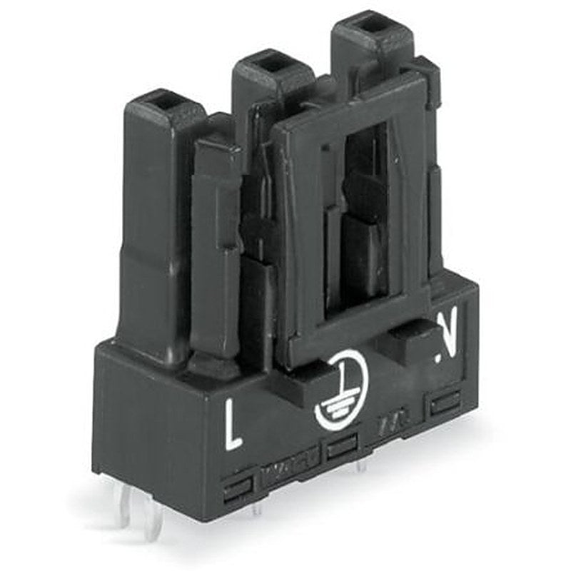 WAGO 770 Series Straight PCB PCB Socket, 3-Contact, 1 Row, 10 mm Pitch Cage Clamp