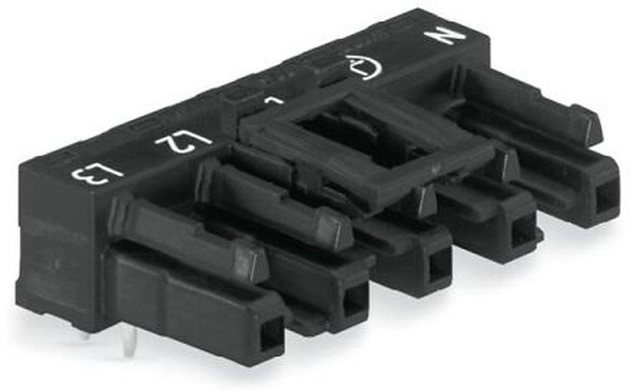 WAGO 770 Series Angled PCB PCB Socket, 5-Contact, 1 Row, 10 mm Pitch Cage Clamp
