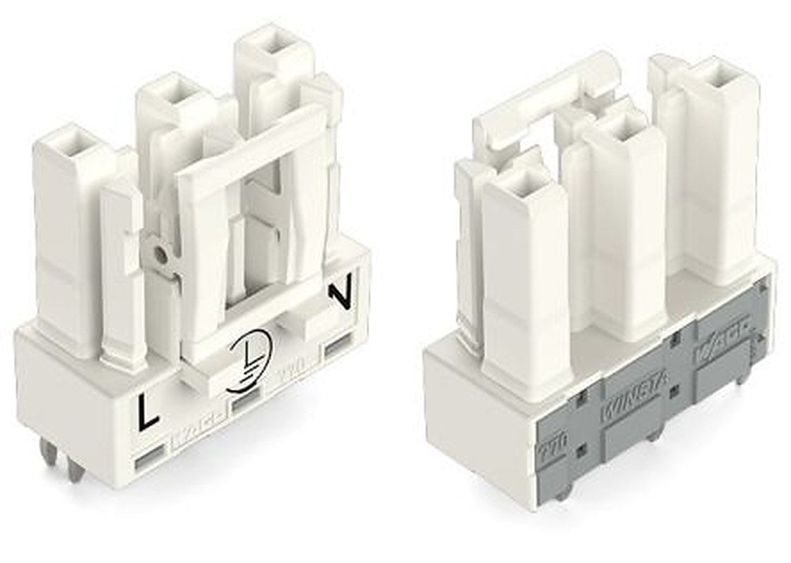 WAGO 770 Series Straight PCB PCB Socket, 3-Contact, 1 Row, 10 mm Pitch Cage Clamp