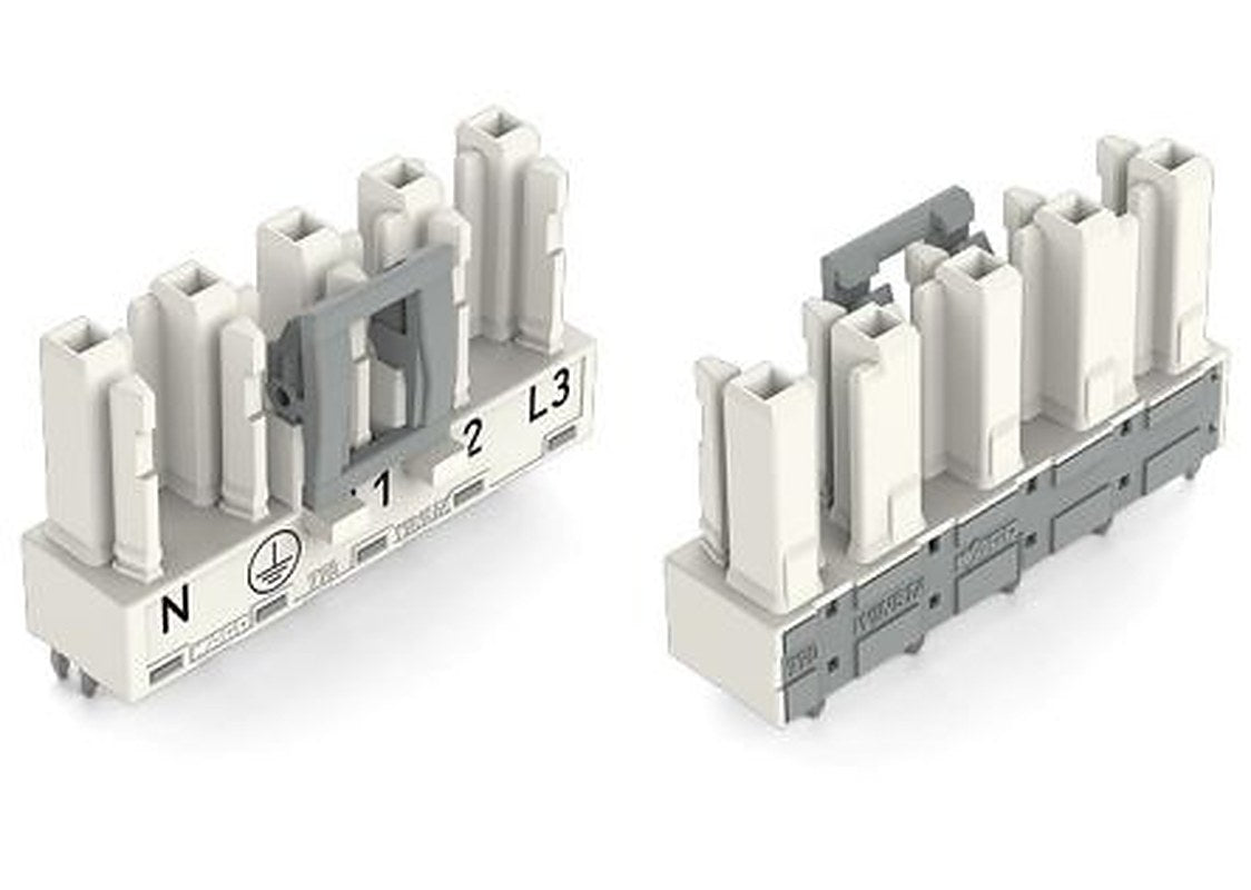 WAGO 770 Series Straight PCB PCB Socket, 5-Contact, 1 Row, 10 mm Pitch Cage Clamp