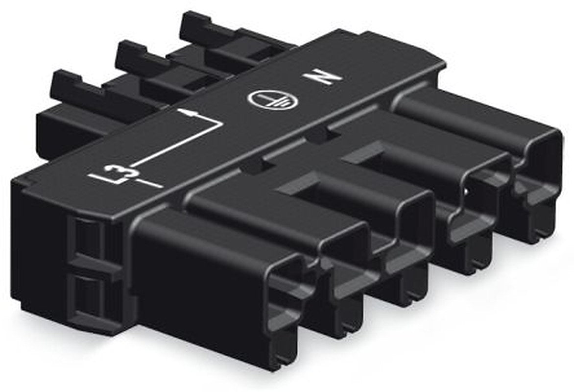 WAGO 770 Series Connector Male/Female Cage Clamp, 5-Pole, 25A, 5-Way, IP20
