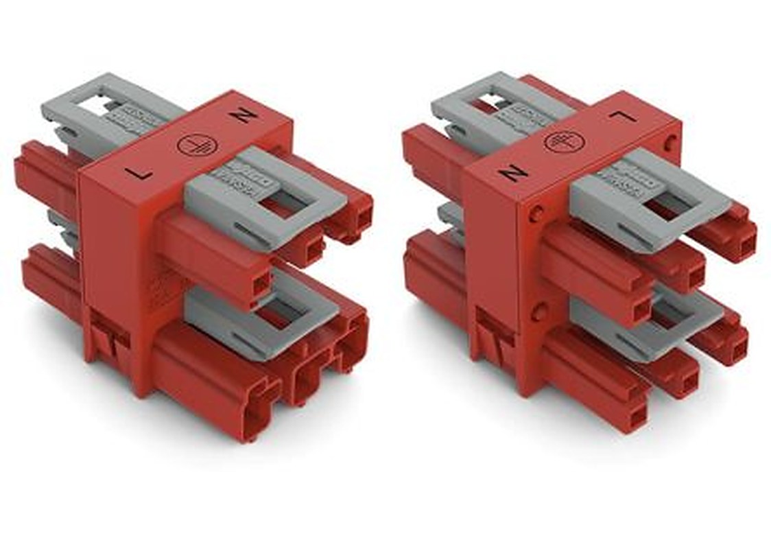 WAGO 770 Series Cable Distribution Connector Cage Clamp, 3-Pole, 25A, 3-Way, IP20