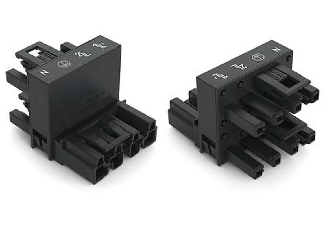 WAGO 770 Series Cable Distribution Connector Cage Clamp, 4-Pole, 3-Way, IP20