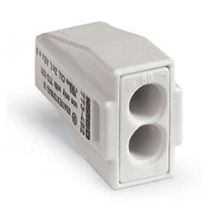 WAGO 773 Series Junction Box Connector, 2-Way, 14AWG, 18 AWG Wire, 24A Push-in