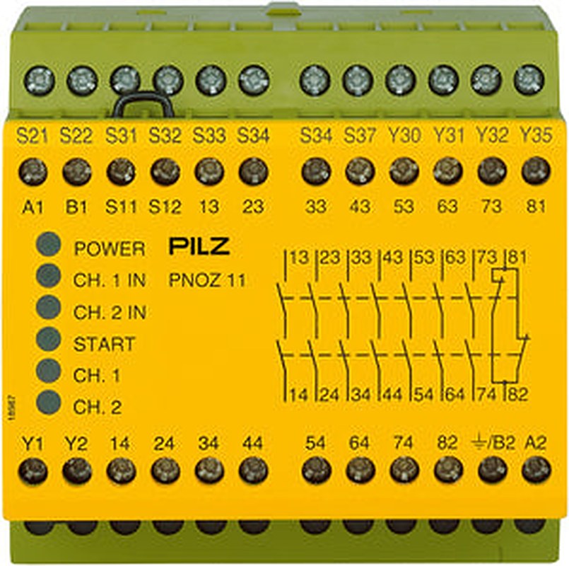 Pilz 774085 - PNOZ 11 110-120VAC 24VDC 7n/o 1n/c