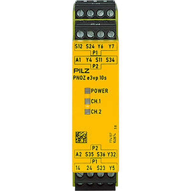 Pilz 774137 - PNOZ e3vp 10/24VDC 1so 1so t