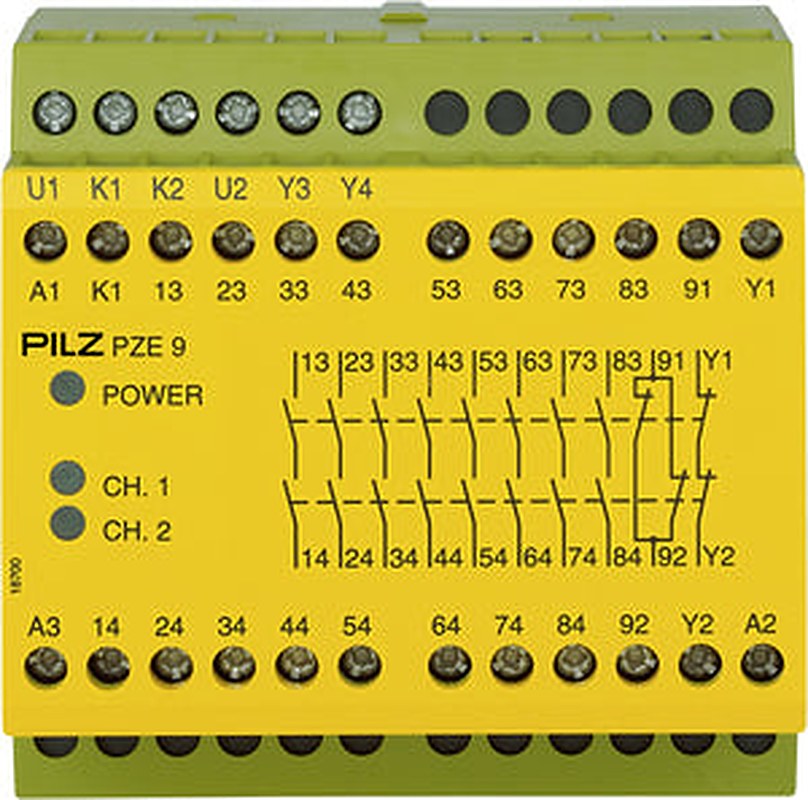 Pilz 774150 - PZE 9 24VDC 8n/o 1n/c