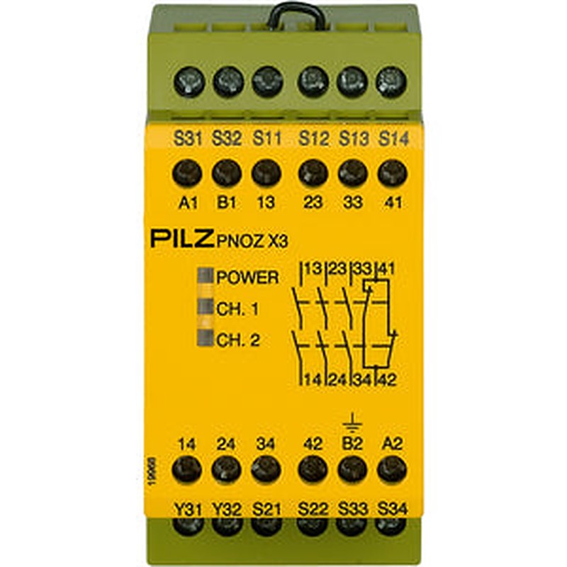 Pilz 774316 - PNOZ X3 120VAC 24VDC 3n/o 1n/c 1so