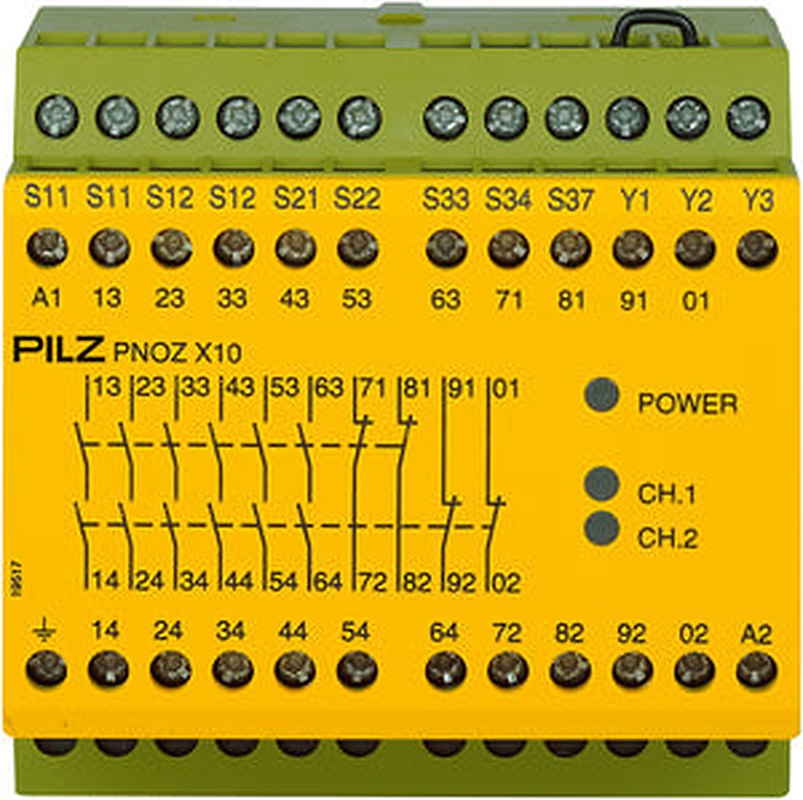Pilz 774706 - PNOZ X10 230-240VAC 6n/o 4n/c 3LED
