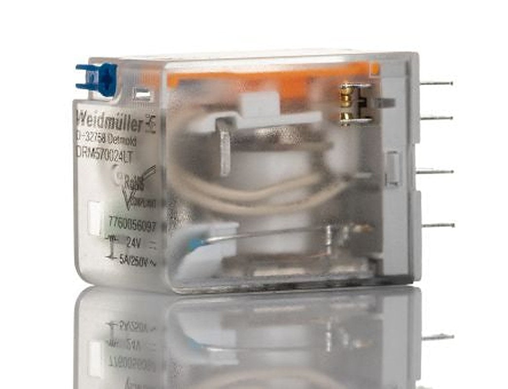 Weidmüller Panel Power Relay, 24V dc Coil, 5A Switching Current, 4PDT