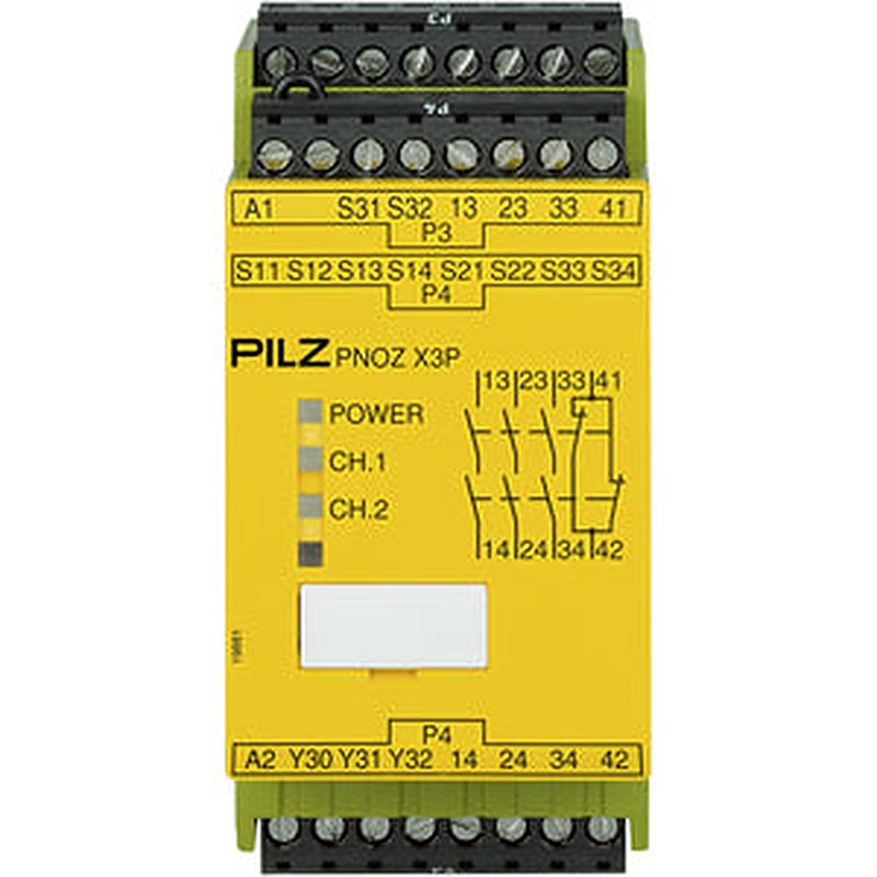 Pilz 777310 - PNOZ X3P 24VDC 24VAC 3n/o 1n/c 1so