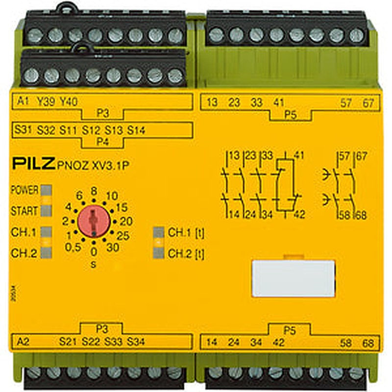Pilz 777520 - PNOZ XV3.1P 30/24VDC 3n/o 1n/c 2n/o t