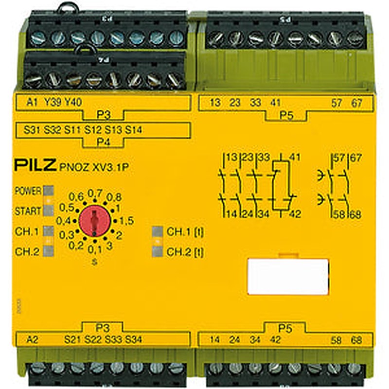 Pilz 777522 - PNOZ XV3.1P 3/24VDC 3n/o 1n/c 2n/o t