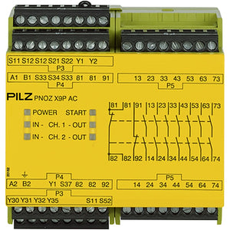 Pilz 777606 - PNOZ X9P 24DC 24-240VACDC 7no 2nc 2so