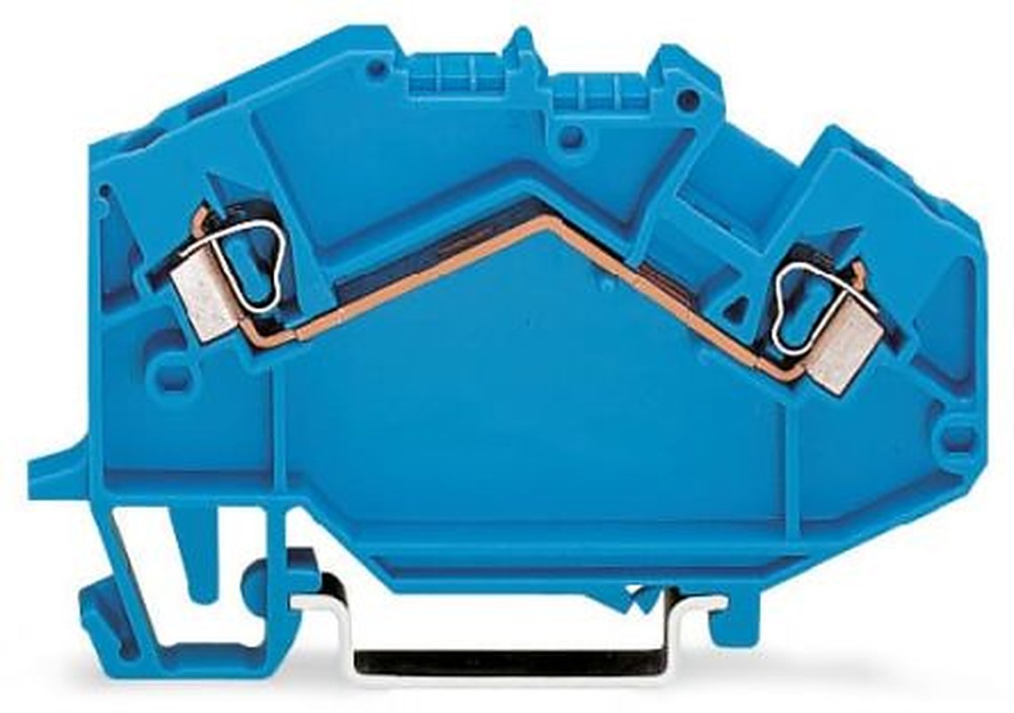 WAGO 780-604 780 Series Terminal Block Blue, 2.5mm², 1-Level, Cage Clamp, CSA