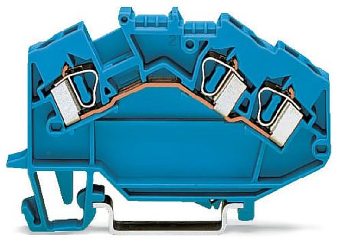 WAGO 781-651 781 Series Terminal Block Blue, 4mm², 1-Level, Cage Clamp, CSA
