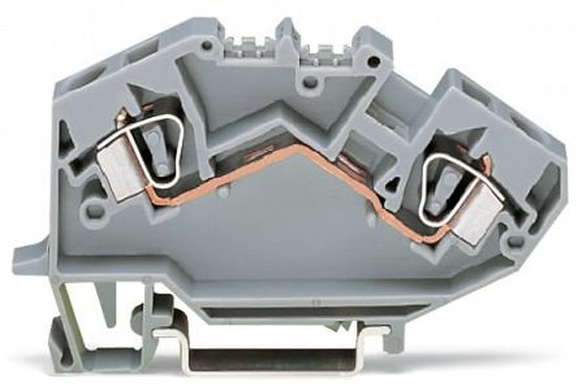 WAGO 782-601 782 Series Terminal Block Grey, 6mm², 1-Level, Cage Clamp, CSA