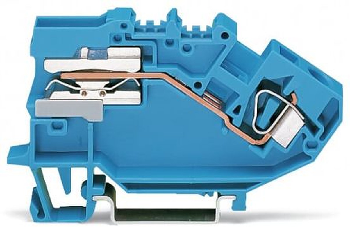WAGO 782-613 782 Series Disconnect Terminal Block Blue, 6mm², 1-Level, Cage Clamp, CSA