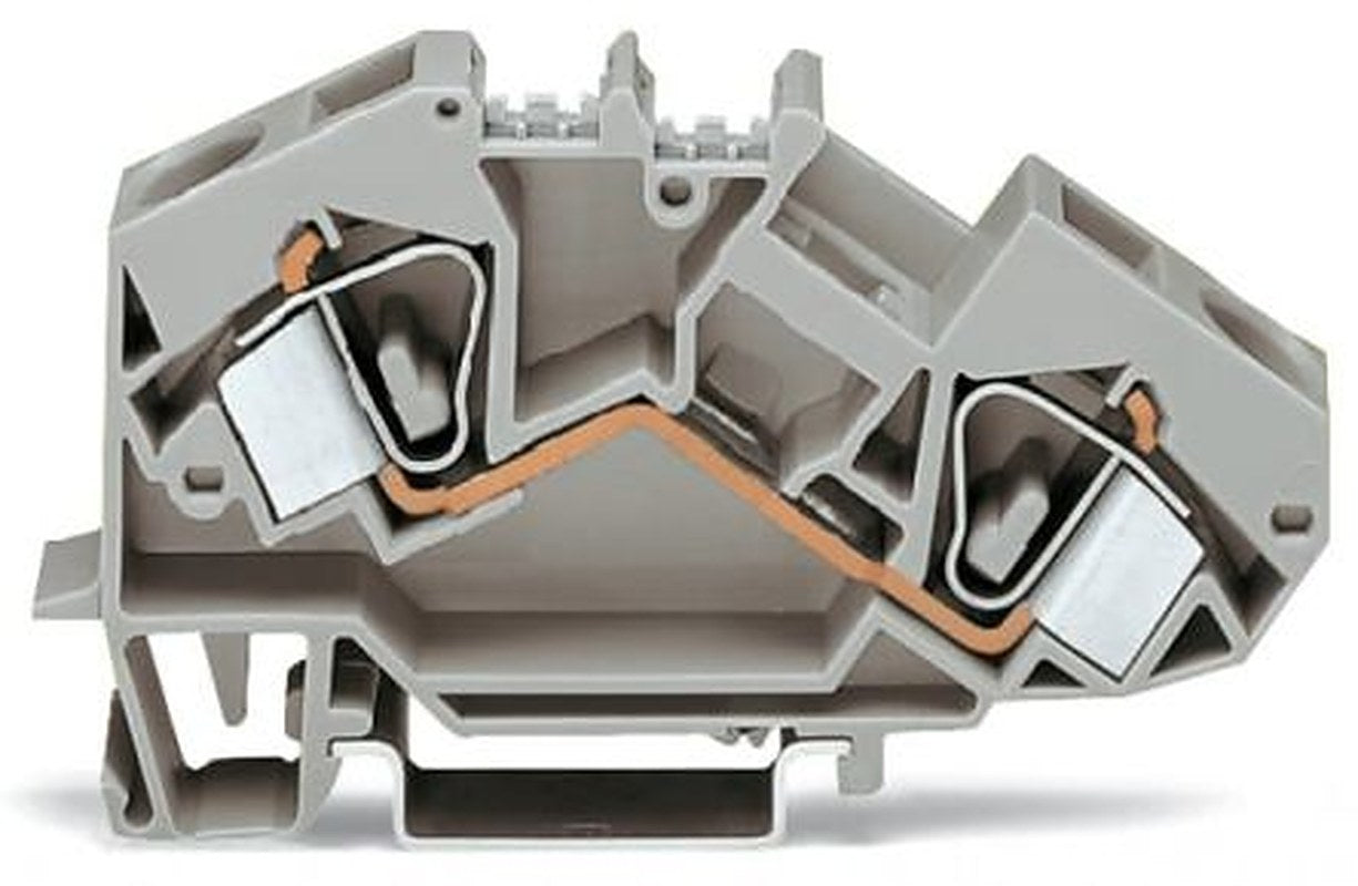 WAGO 783-601 783 Series Terminal Block Grey, 16mm², 1-Level, Cage Clamp, CSA