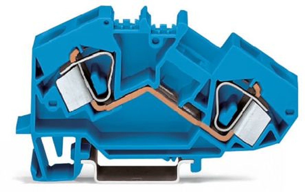 WAGO 783-604 783 Series Terminal Block Blue, 16mm², 1-Level, Cage Clamp, CSA