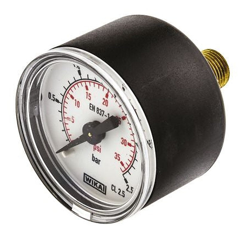 WIKA Pressure Gauge, 40 mm, 2.5 bar, RSCAL