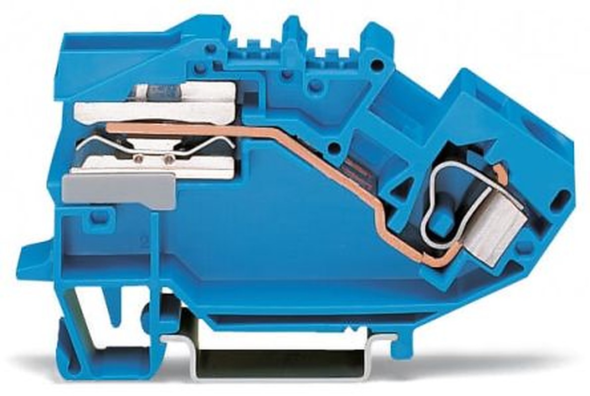 WAGO 784-613 784 Series Disconnect Terminal Block Blue, 10mm², 1-Level, Cage Clamp, CSA