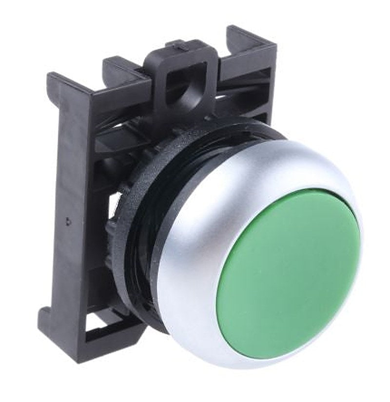 Eaton RMQ Titan M22 Series Green Maintained Push Button Head, 22 mm Cutout, IP69K