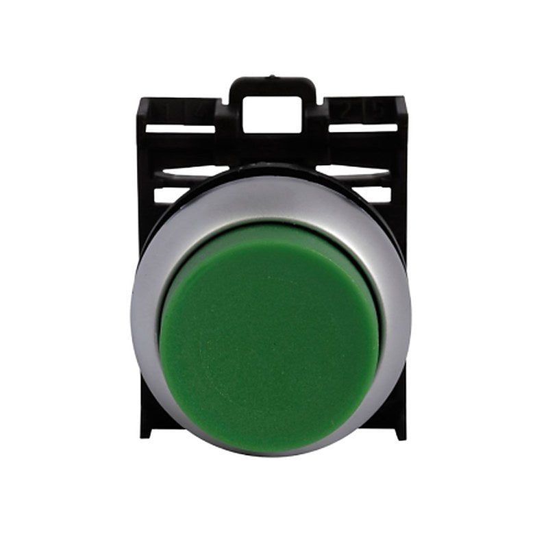 Eaton RMQ Titan M22 Series Green Maintained Push Button Head, 22 mm Cutout, IP69K