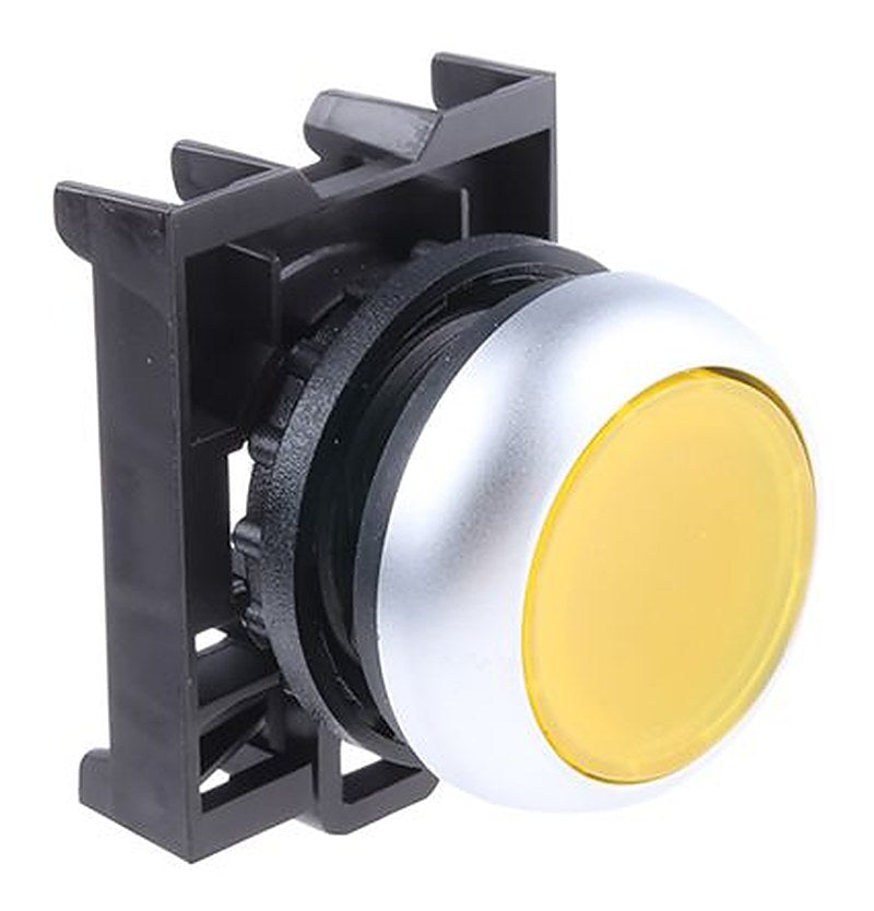 Eaton RMQ Titan M22 Series Yellow Momentary Push Button Head, 22 mm Cutout, IP69K