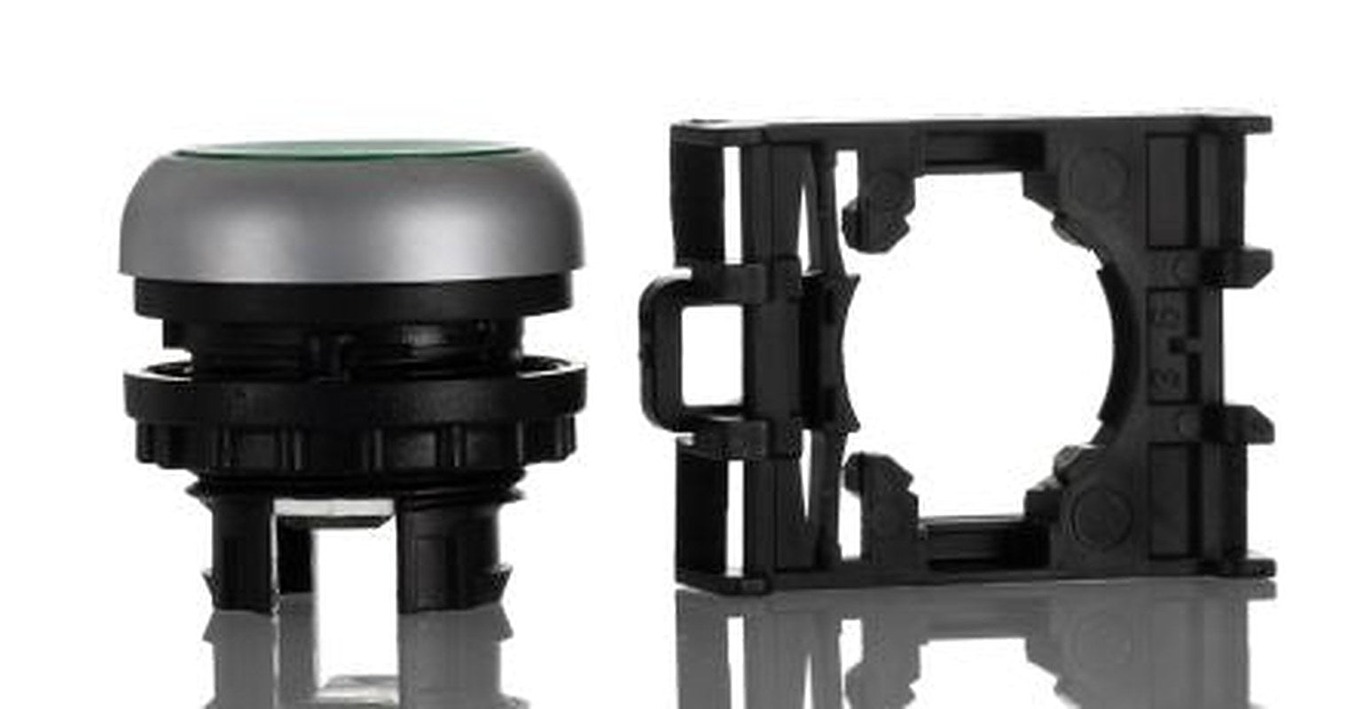 Eaton RMQ Titan M22 Series Green Maintained Push Button Head, 22 mm Cutout, IP69K