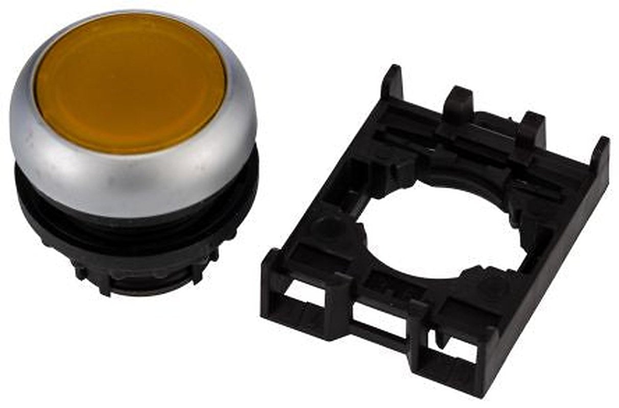 Eaton RMQ Titan M22 Series Yellow Maintained Push Button Head, 22 mm Cutout, IP69K