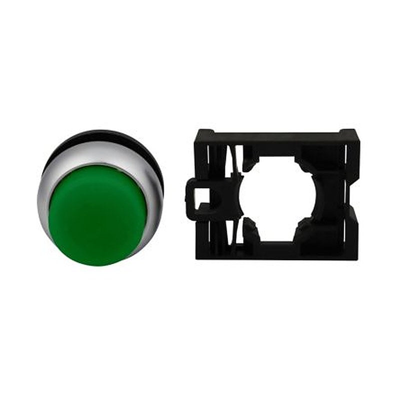 Eaton RMQ Titan M22 Series Green Maintained Push Button Head, 22 mm Cutout, IP69K