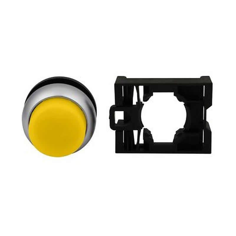 Eaton RMQ Titan M22 Series Yellow Maintained Push Button Head, 22 mm Cutout, IP69K