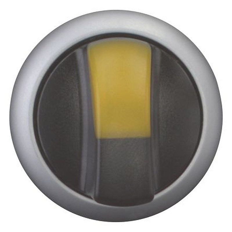 Eaton RMQ-Titan Series 2 Position Illuminated Selector Switch Head, 22 mm Cutout, Yellow Handle, IP66